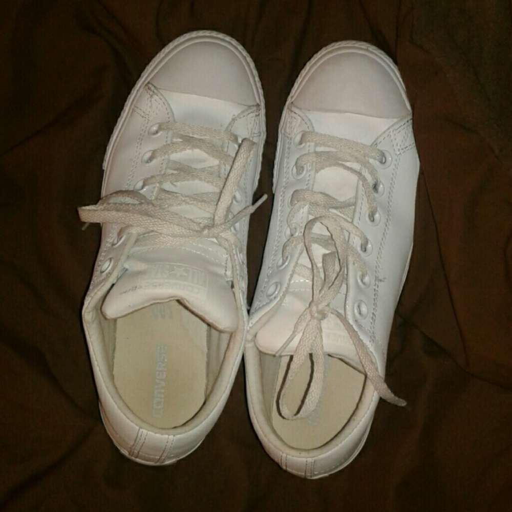 All white converse